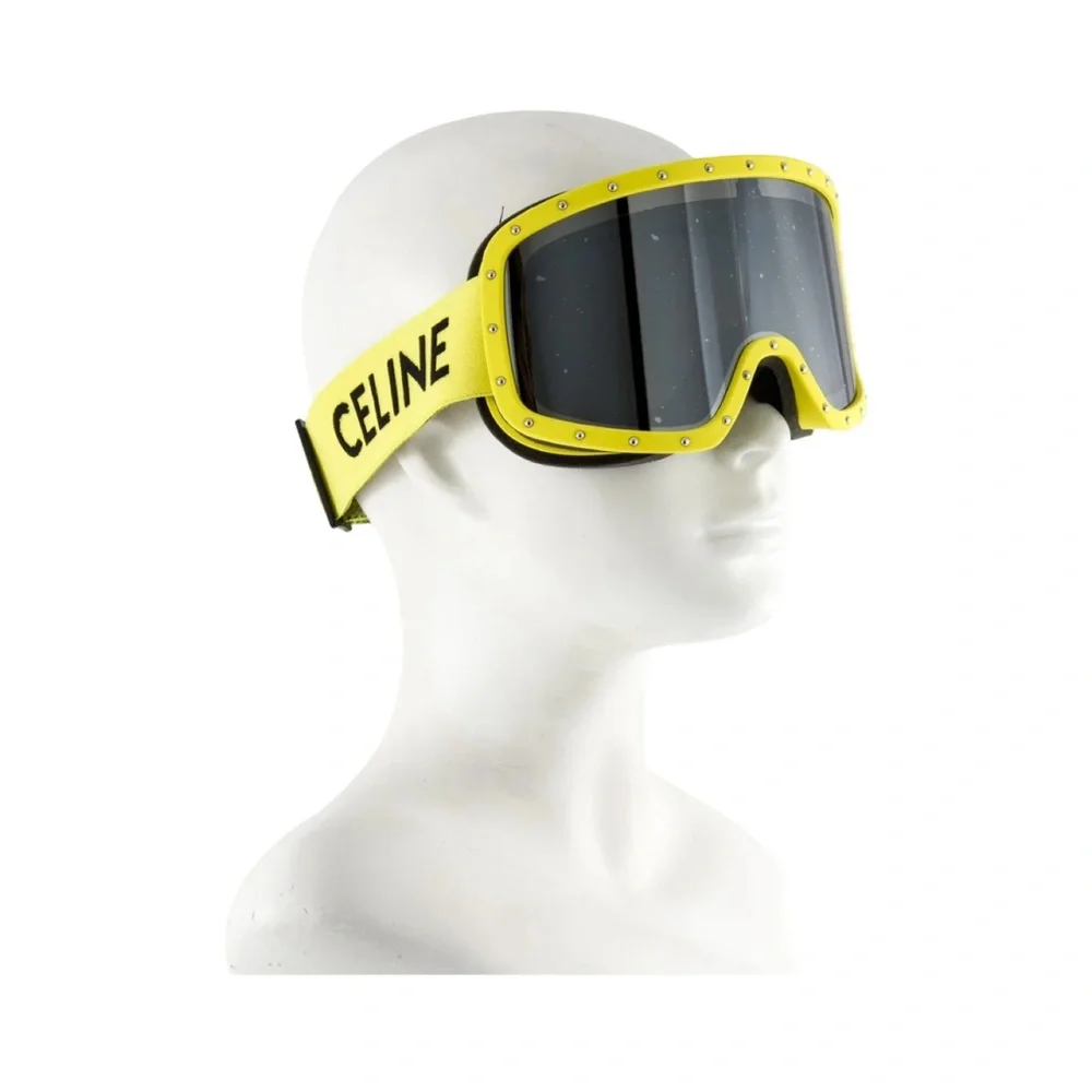 NWOT Celine Yellow and Black‎ Ski Goggles
